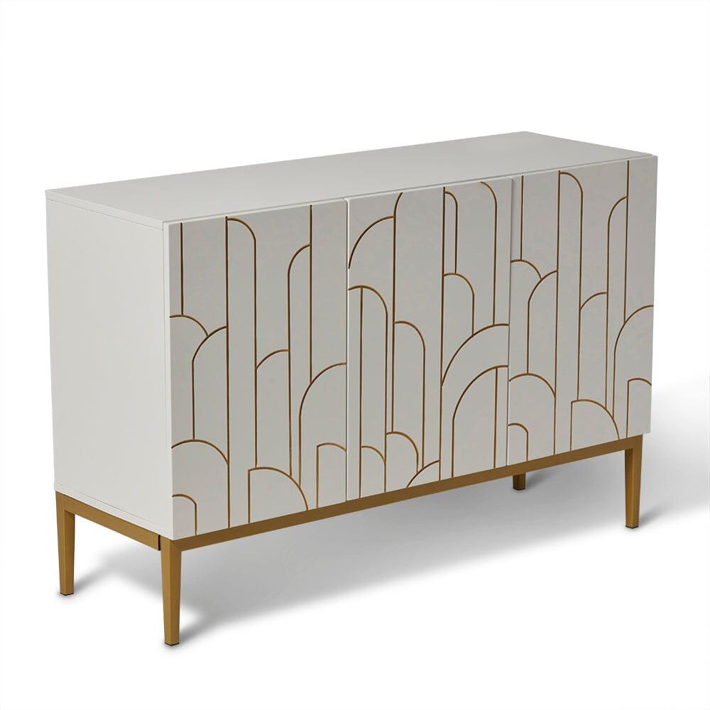 Gatsby 3 Door Sideboard - Snow White